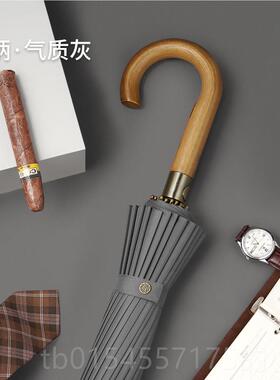 正品NILLO奈洛24骨长柄弯11cm男莫兰迪实木柄2-3人大直径E半自动0