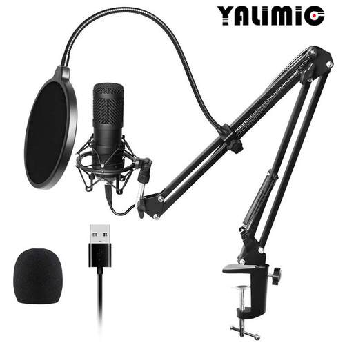 BM-800USB有线话筒套装内置USB声卡NB-35防喷网电容麦克风套装