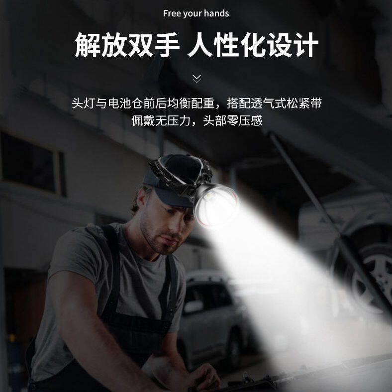 超P90头KXV灯疝气户长外强光充电亮钓鱼黄光头戴式探照远射灯超续