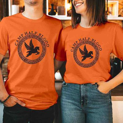 Orange Camp Half Blood Chronicles Branches unisex t shirt棉