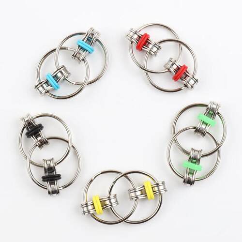 Autism ADHD Anti Stress adult fidget toys Key Ring Hand