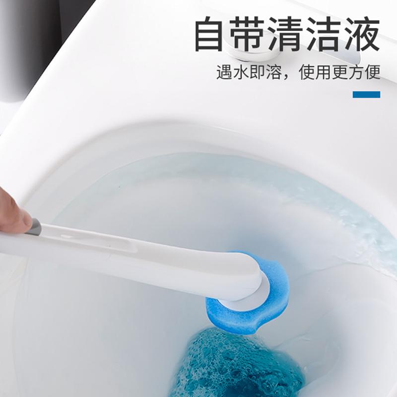 创意马桶刷可替换头家用无死角洗厕所刷子套装卫生间洁厕清洁神器