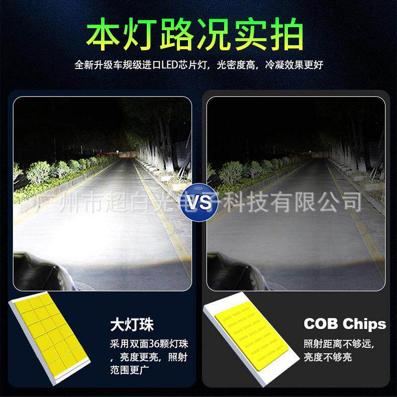1：1汽车LED大灯直插式D2S D4S LED灯泡替换原装氙气灯泡30芯灯珠
