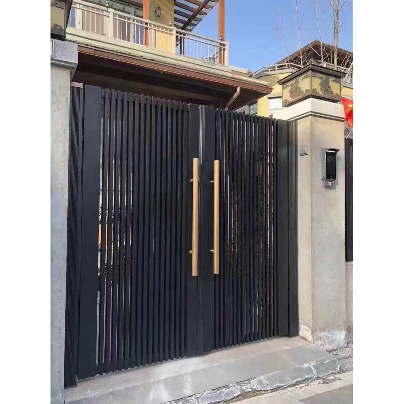 铝艺术庭院门庭院门铝合金别墅双门社区户外家用电器铝艺术门乡村