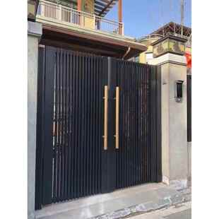 铝艺术庭院门庭院门铝合金别墅双门社区户外家用电器铝艺术门乡村