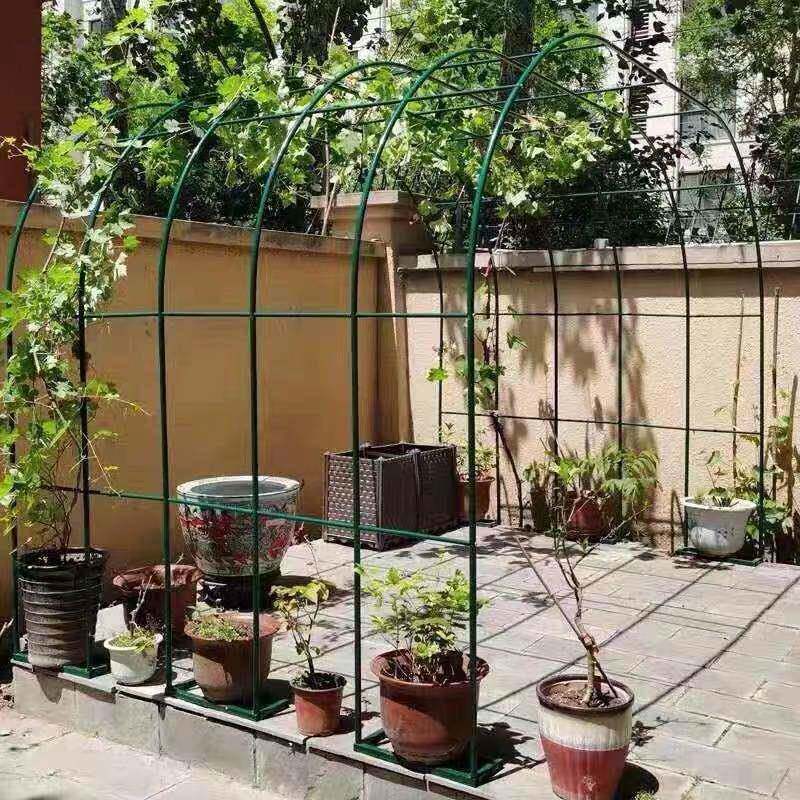 攀爬藤架拱花架防锈铁葡萄架栅栏庭院落地式蔬菜棚丝瓜架户外装饰