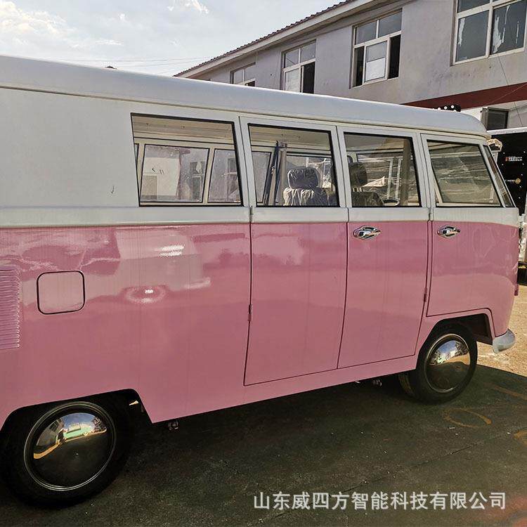 制作复古大型金属大众1车模型摆件商场学校夜市摆摊早餐车现货