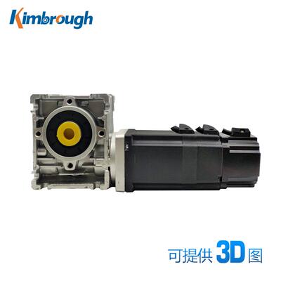 60蜗轮减速刹车无刷电机DC48V200W3000RPM减速比5-100