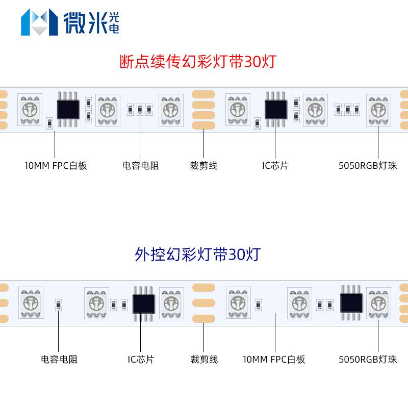 客厅性灯吊幻彩灯带d装饰自粘贴片超薄高亮线le顶灯带条套管防水