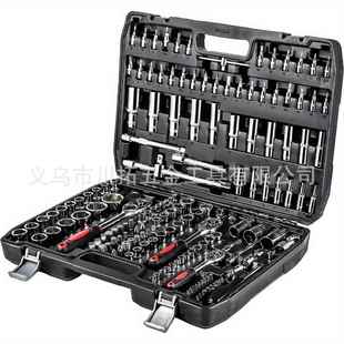 热卖 172件套棘轮套筒快速扳手24齿汽修扳手批头维修工具套装