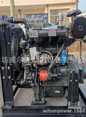 潍坊四缸R4108ZP柴油发动机100马力挂桨机粉碎机破碎机空压机用