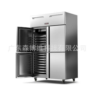 厂家供应 商用四门冷冻烤盘柜速冻冷柜Freezer cabinet冷藏柜立式