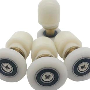 淋浴房轮老式圆房弧浴室玻璃移门滚轮上单轮滑偏门心轮弧形浴配件