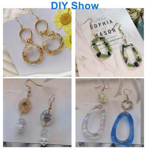 Earring Pendants Resin Molds Silicone Mold for DIY UV Epoxy