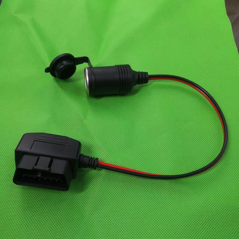 OBD转点烟器汽车设备取电线增加点烟器供电汽车OBD2连接线电源线
