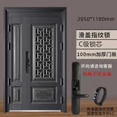 别墅加工入户门门甲级中门大门安全门家用门门防盗门通风子母单门