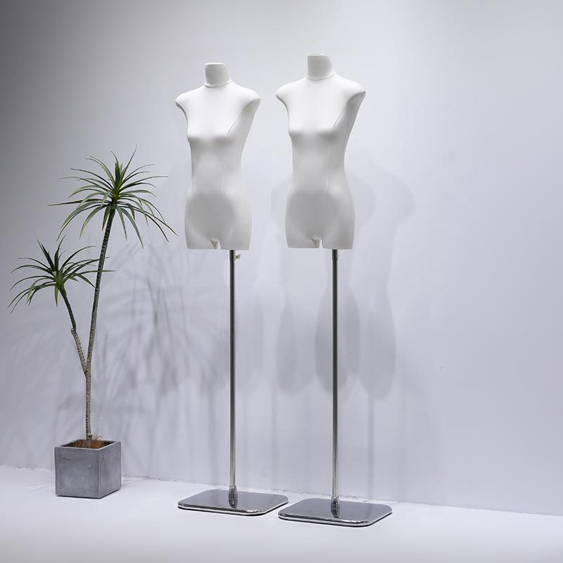 十三行扁身模特道具女服装店半身橱窗人台扁平胸女装展示衣架全身