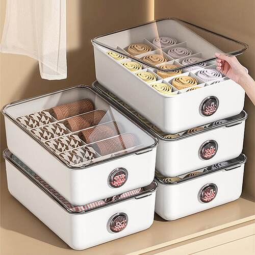 A versatile storage solution for undergarments, perfect for