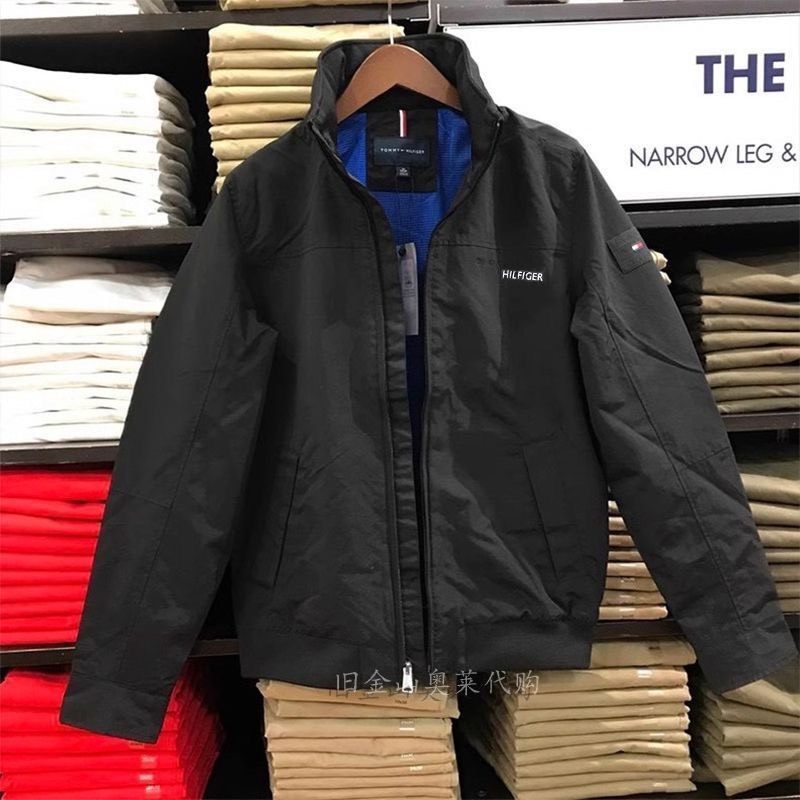 thumbnail for Tommy Men's Waterproof Breathable Casual Fashion Stand-Up Collar Hooded Jacket Color: