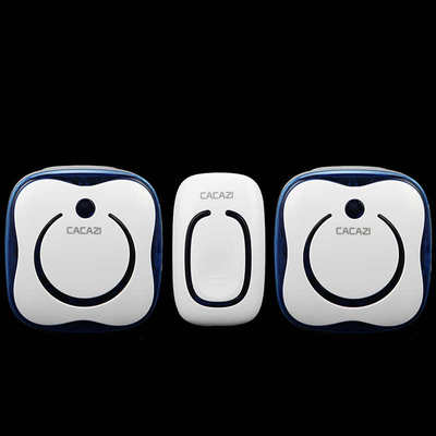 2防水斯佳卡一拖远距离- 无线   家用 数码9809二交流蓝无线门铃