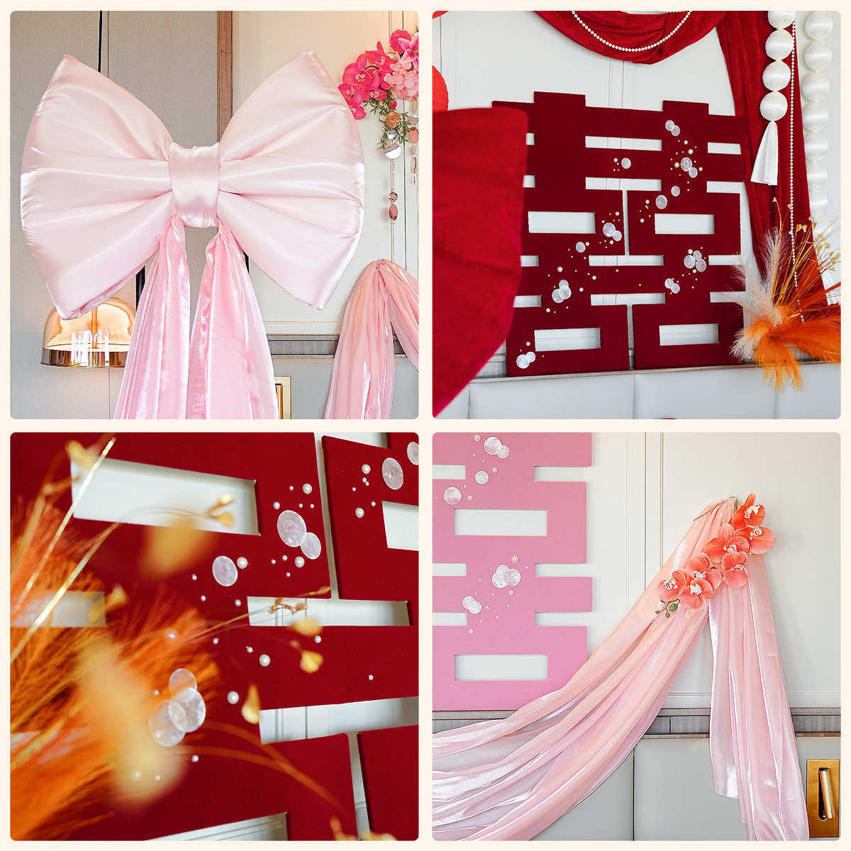 婚房布置套装结婚男方女方卧室新房酒店高级感蝴蝶结背景房间拉花,节庆用品/礼品,吊顶纱幔,淘宝优惠券,粉丝福利购,淘宝优惠卷