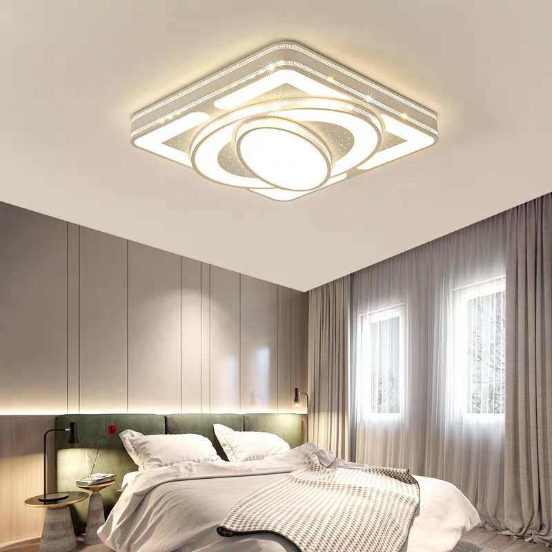 现代简约铁艺LED方形吸顶灯创意书房灯饰艺术卧室灯客厅灯异形灯,家装灯饰光源,智能吸顶灯,淘宝优惠券,粉丝福利购,淘宝优惠卷