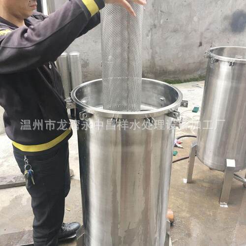 温州厂家直供河水井水工业废水管道循环水过滤器3袋2号袋式过滤器