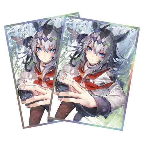 PTCG卡套赛马娘小栗帽WS黑白双翼OPCG卡牌套镭射保护套67x92妹套