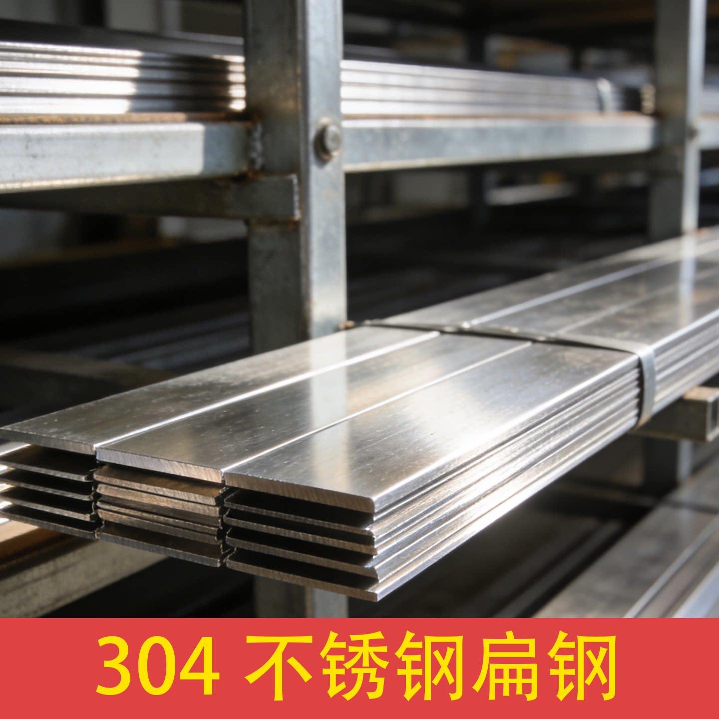 304/201不锈钢扁铁光面扁钢双面抛光面钢条实心方钢拉丝6米可订做