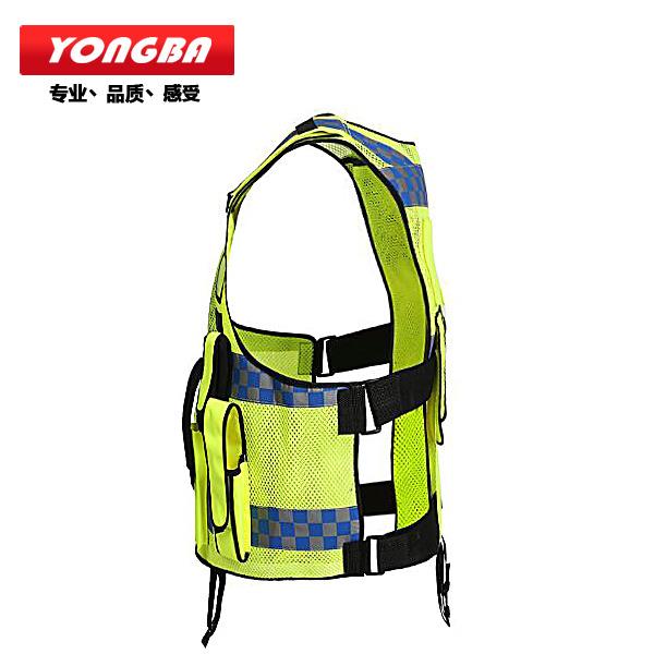 雨雨YEH衣光黄多马口袋反光甲荧衣背心