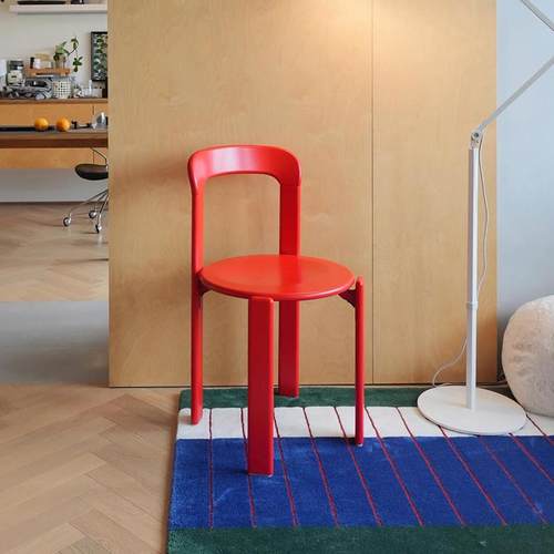 Rey椅北欧实木餐椅设计师复古餐厅家用网红中古简约靠背书桌椅子