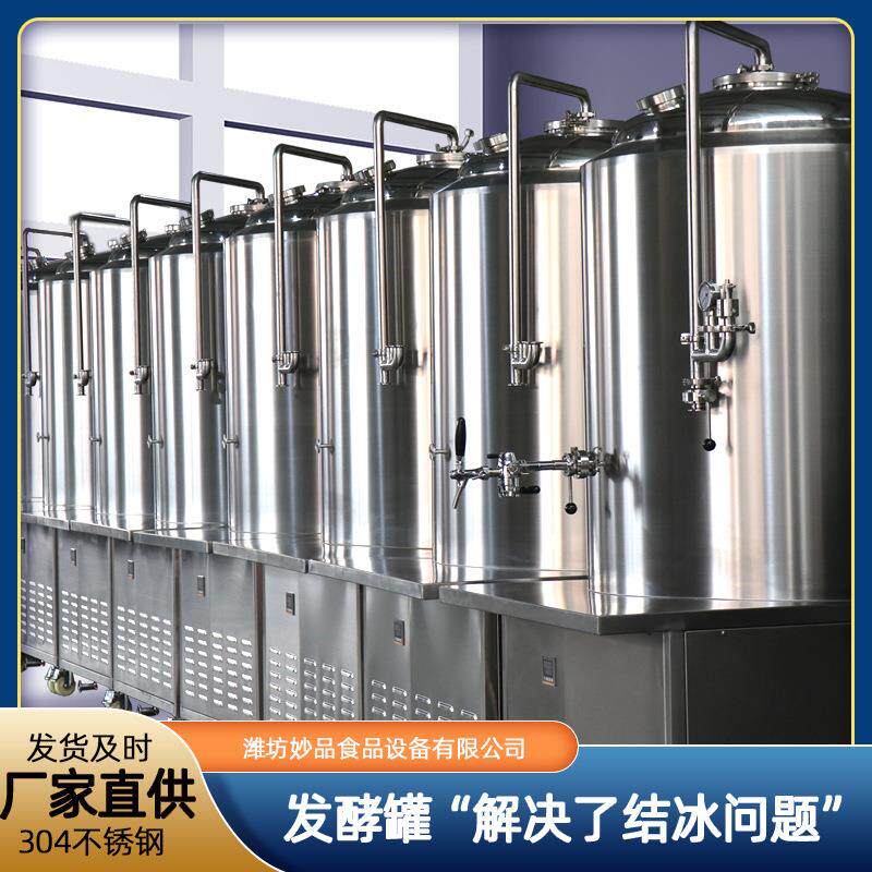 发酵罐精酿啤酒设备一体机分体机酿酒设备原料直供果啤鲜啤