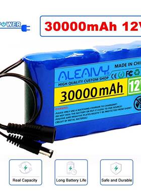 3S2P12V30000mAh锂离子电池可充电直流12.6V20Ah+1a充电器