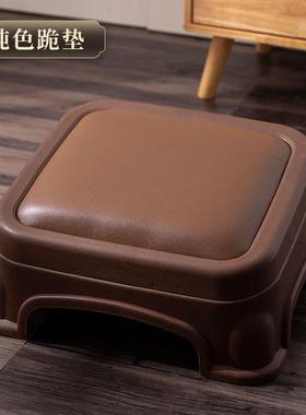 塑料拜佛凳九品莲花磕头跪垫拜凳打坐垫跪拜神禅修垫家用蒲团拜垫