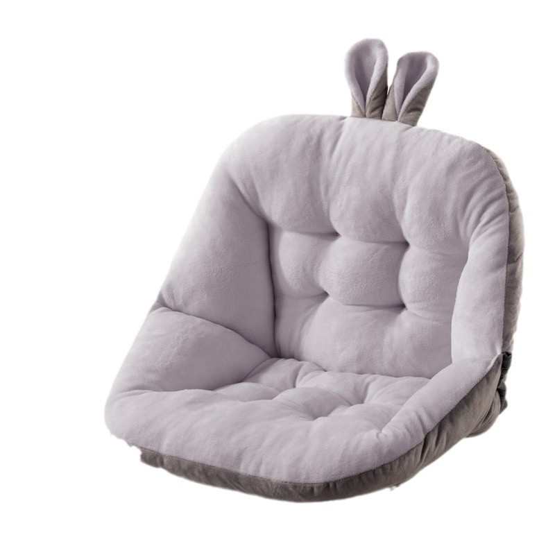 坐垫学生宿舍办公室靠背一体护腰防滑软加厚毛绒椅子靠垫屁垫批发