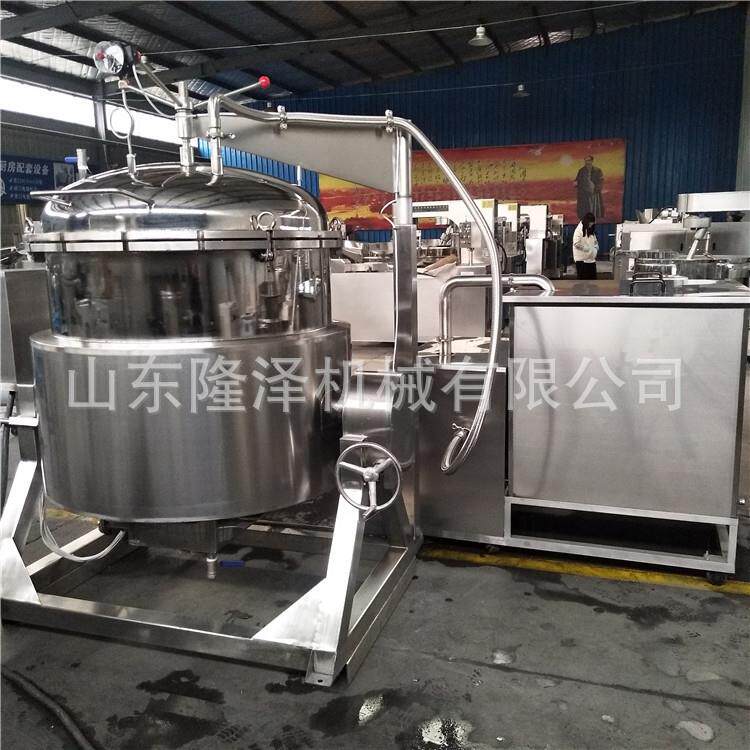 隆泽推出大型枣快速浸糖锅浸糖罐抽真空罐蜜饯电加热保温甜品