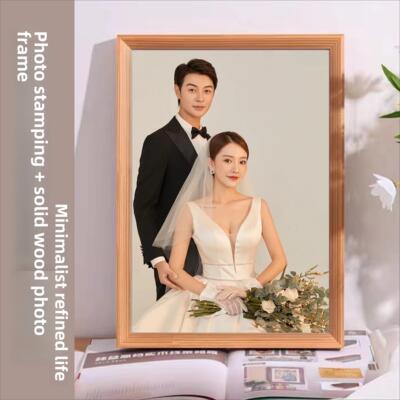 冲洗照片，打印成相框，高端实木16/24/30/ 32.0/36英寸，可以挂