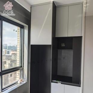 南京厂家定儿童柜制榻榻米一体书书桌衣榻榻米桌柜现代约整简体衣