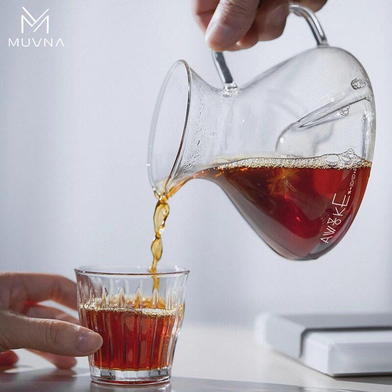 MUVNA慕威纳龙卷风萤盏分享壶手冲咖啡玻璃分享壶套装V60咖啡滤杯