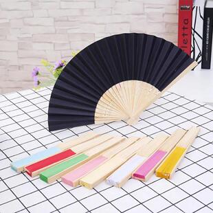 Folding Fsahi 1Pc Bamboo Wedding Personalized Fan Paper Hand