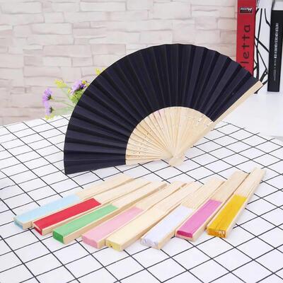 1Pc Paper Bamboo Folding Hand Fan Wedding Personalized Fsahi