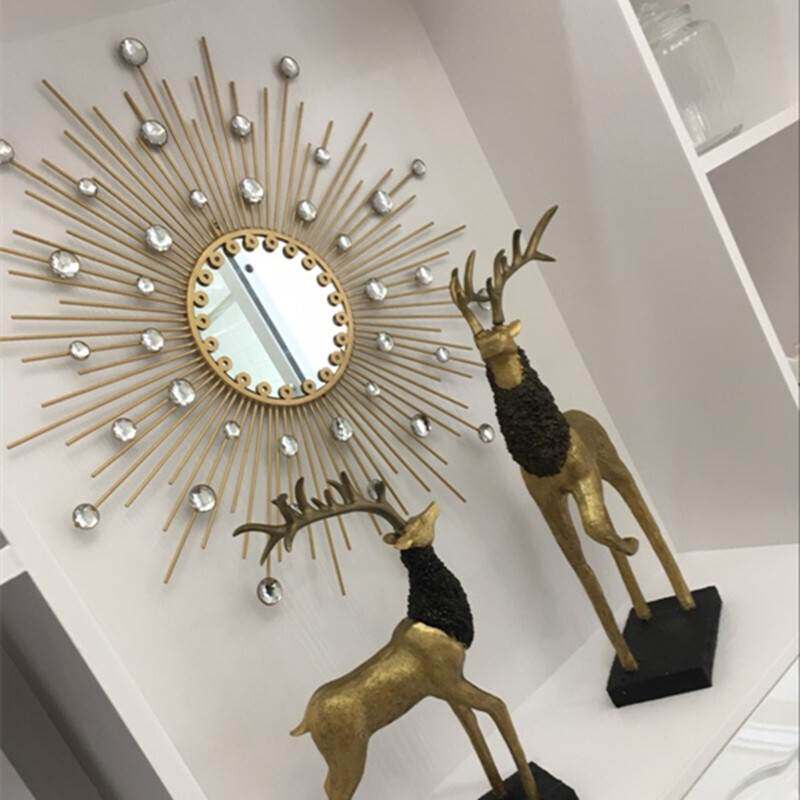 欧式铁艺墙面装饰 太阳镜 水晶钻墙饰 壁挂装饰 挂饰 壁饰 金色|msdalam kategori Aksesori rumah, mural - dari Buy2taobao.com untuk memberikan perkhidmatan ejen Taobao profesional membeli