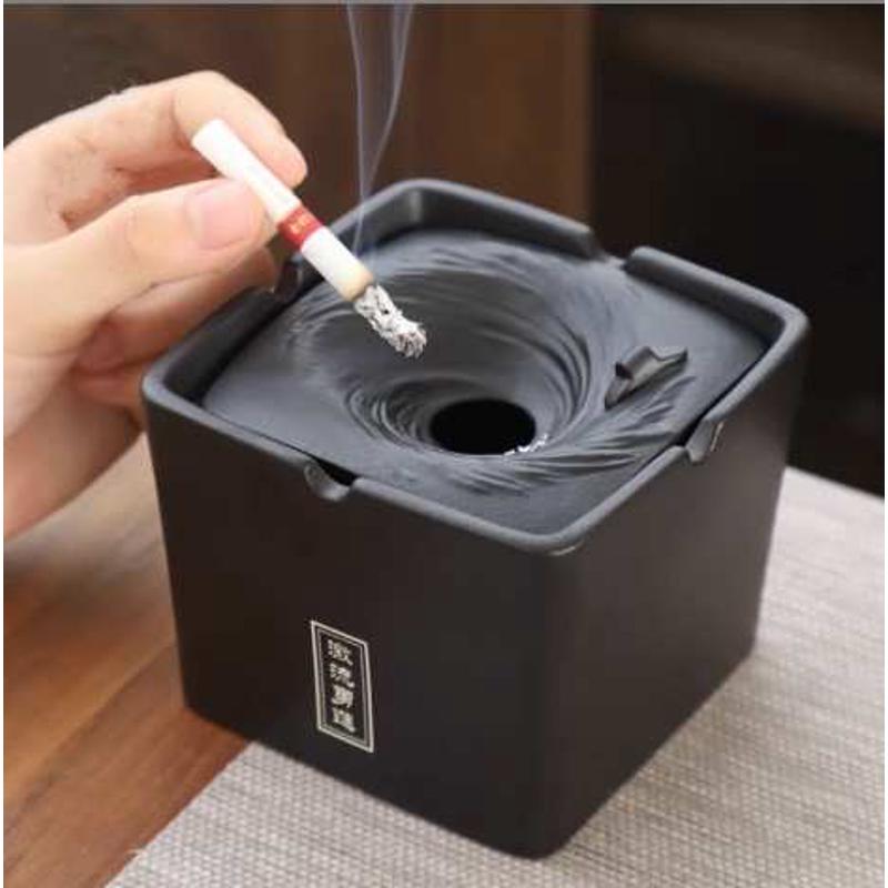 玩物尚置陶瓷烟灰缸轻奢创意个性潮流家用客厅办公室防飞灰ins风