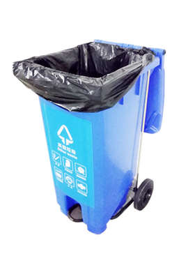 新料加厚大垃圾袋120X130CM50只加厚大号黑色平口环卫物业保洁袋