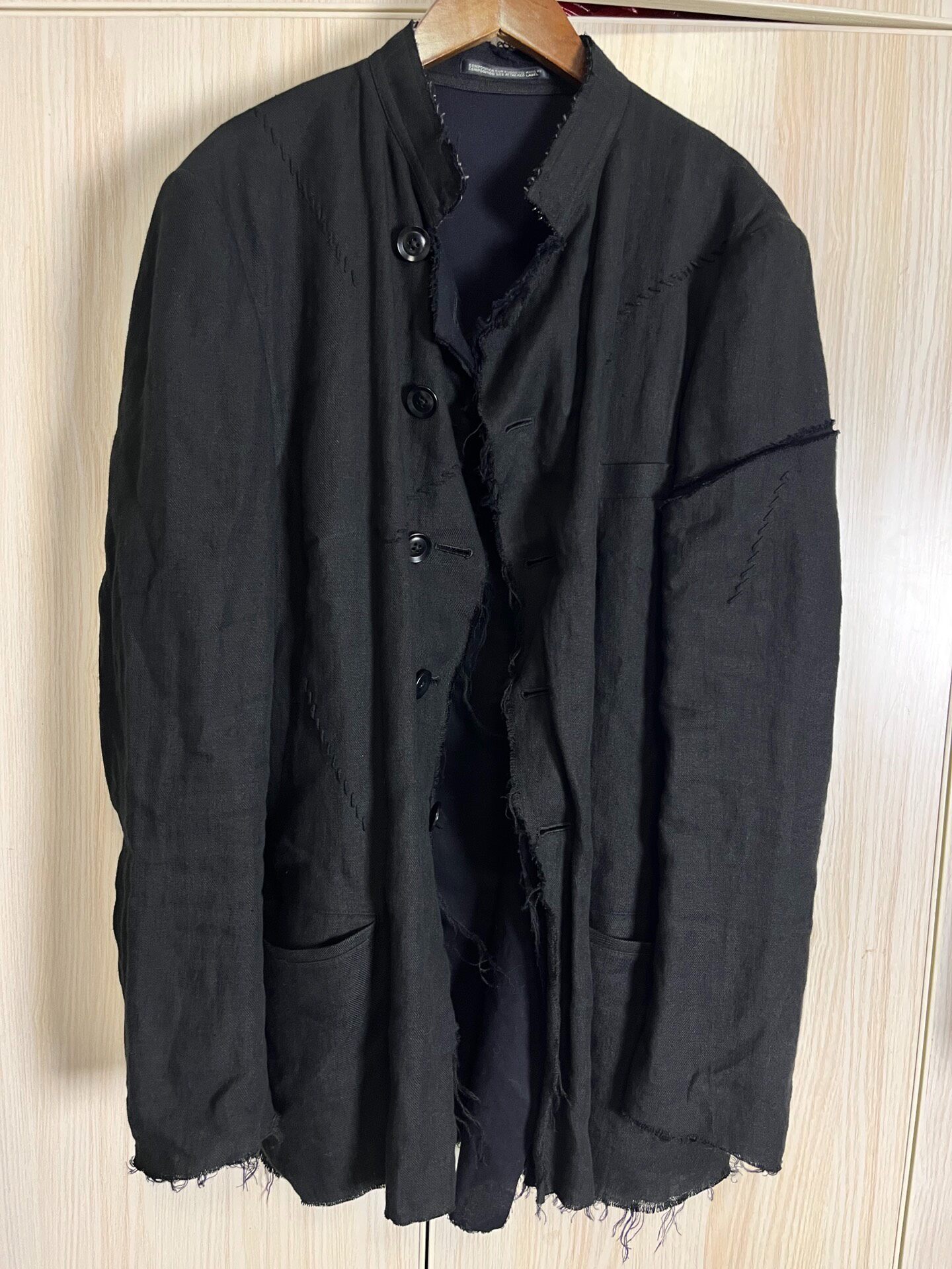 Yohji Yamamoto Triple Stand-Collar Jacket — front