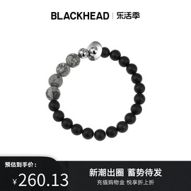 BLACKHEAD/黑头黑玛瑙串珠手链新中式复古男士配饰情侣款女生手串