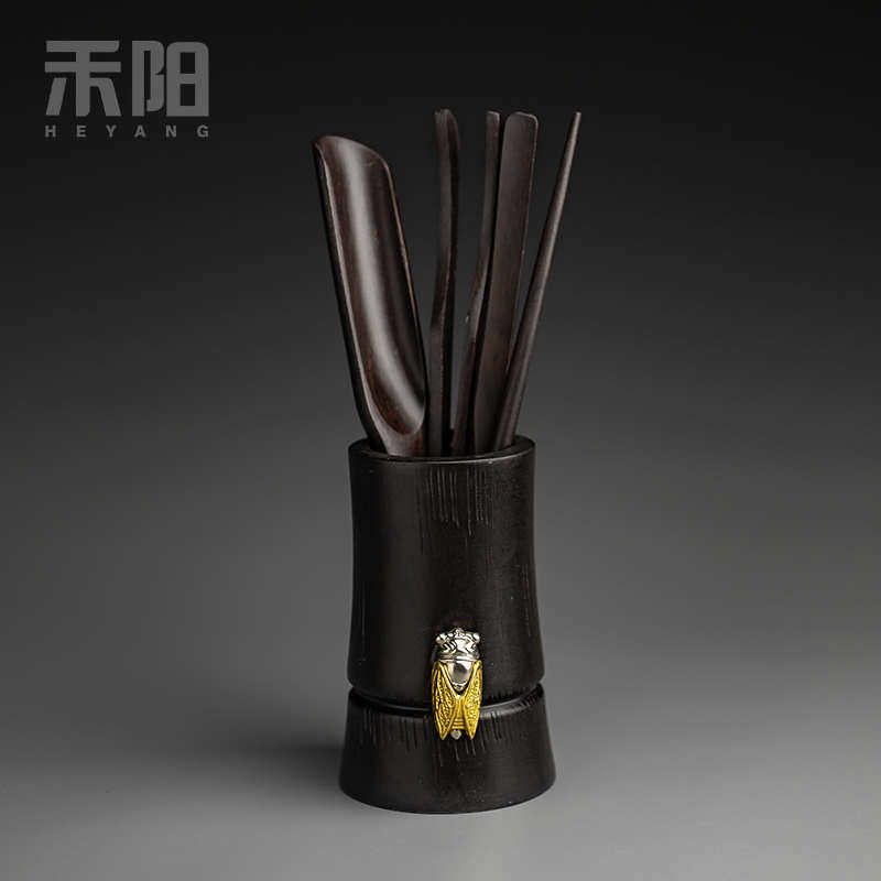PK7J茶道六君子套装功夫茶具配件家用茶道组黑檀实木茶夹茶勺茶针,餐饮具,茶具礼盒,淘宝优惠券,粉丝福利购,淘宝优惠卷