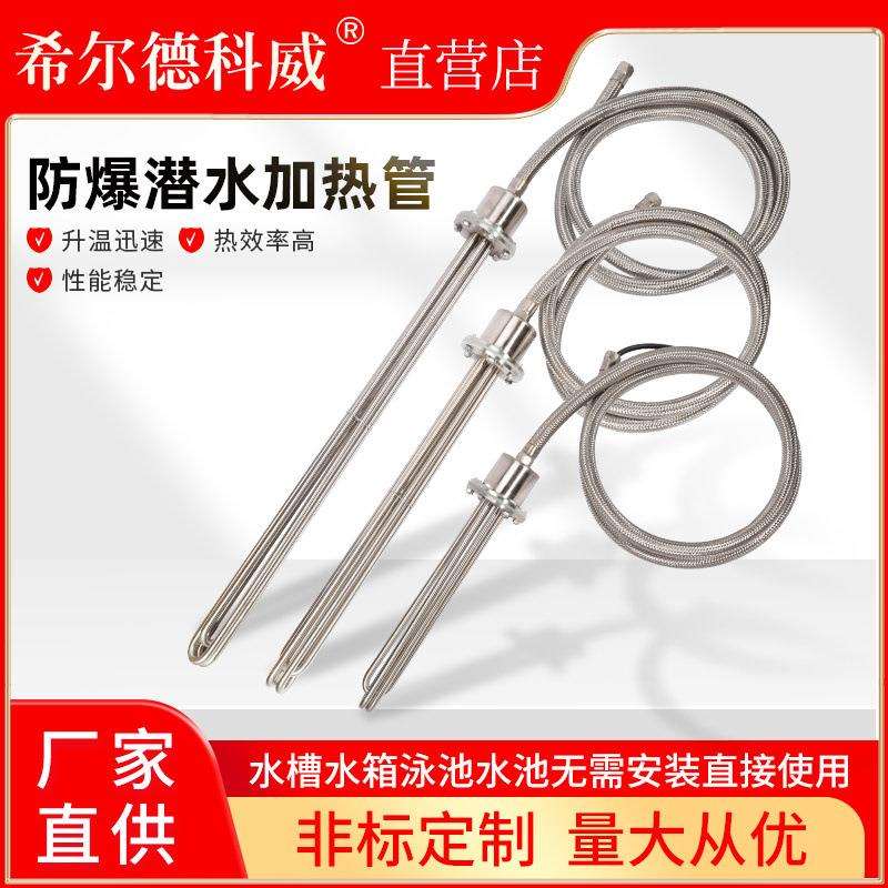 水箱电热管大功率防爆潜水恒温免安装 工业加热棒烧水槽发热棒