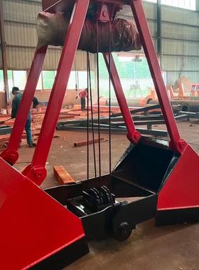 垃场货场抓单锁多瓣电圾动XKO清贝淤液压壳形起斗重机