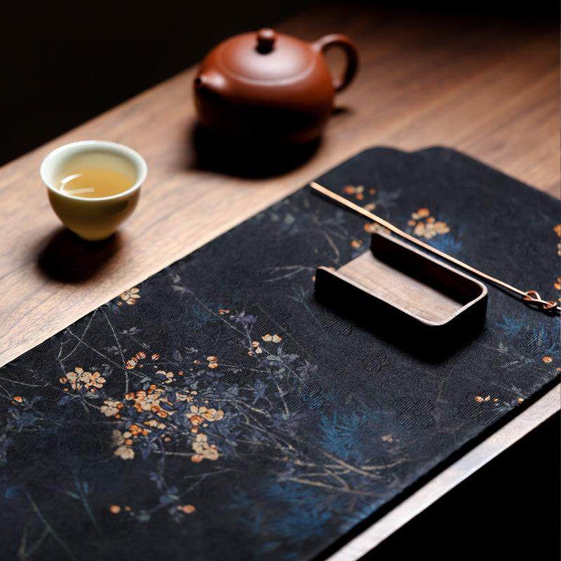 姊妹中式布艺香云纱茶席中国风茶巾茶几桌布茶盘隔热垫,居家布艺,茶席,淘宝优惠券,粉丝福利购,淘宝优惠卷